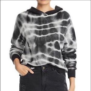 AQUA Black & White Tie Dye Sweatshirt